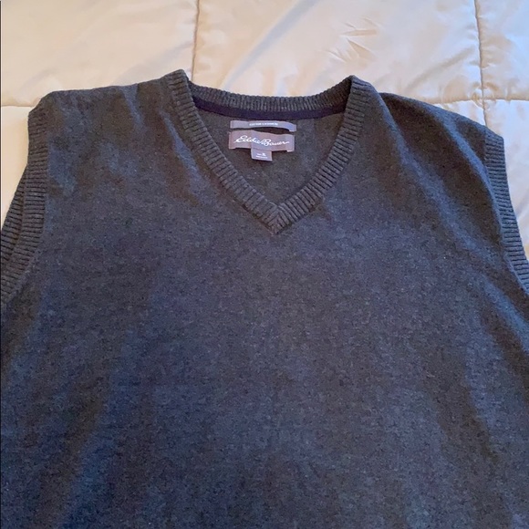 Eddie Bauer Cotton Cashmere Sweater Vest - Picture 3 of 3